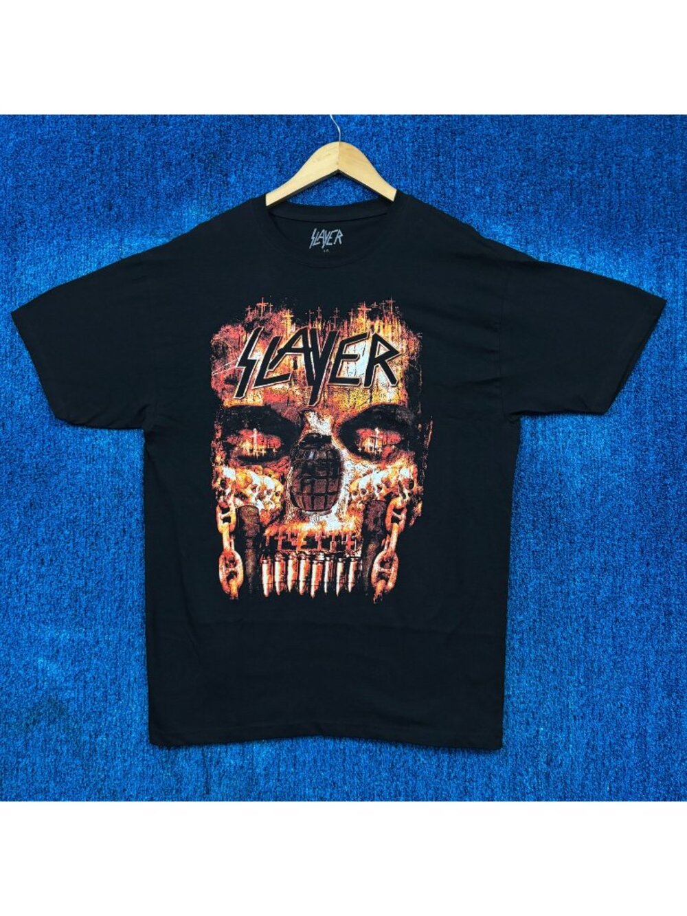 Slayer Self Titled Graphic T-Shirt Size Large
